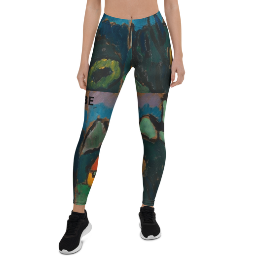 Babe Department Babe high waisted leggings front view recycled performance fabric