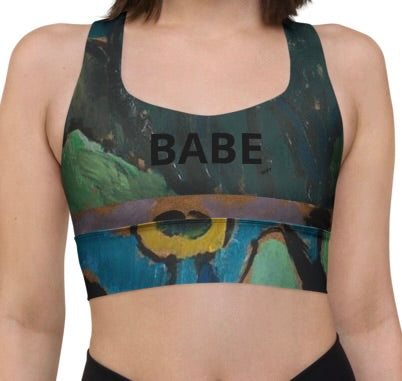 Babe Department Babe sports bra breathable recycled fabric detail