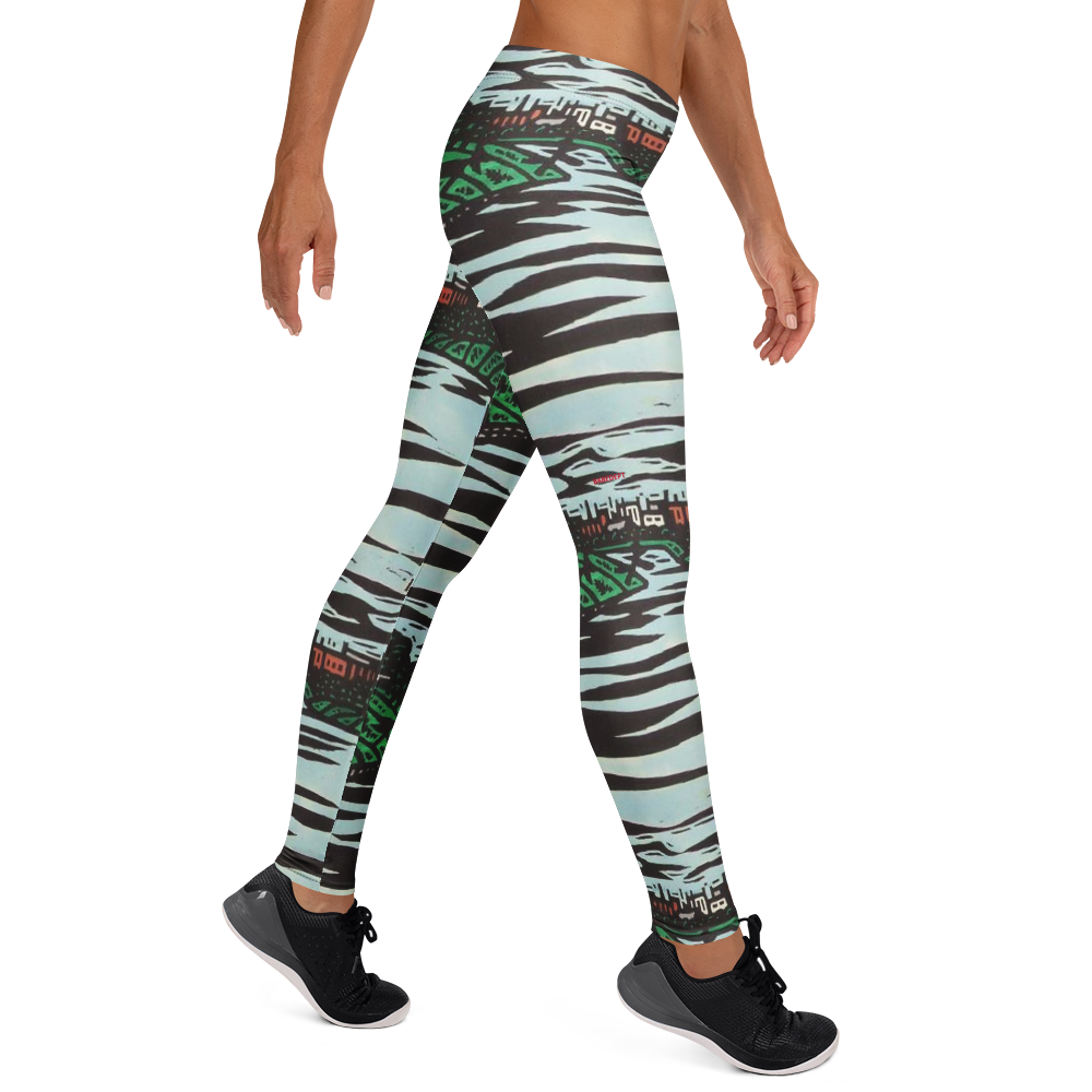 Babe Dept patterned gym leggings side profile